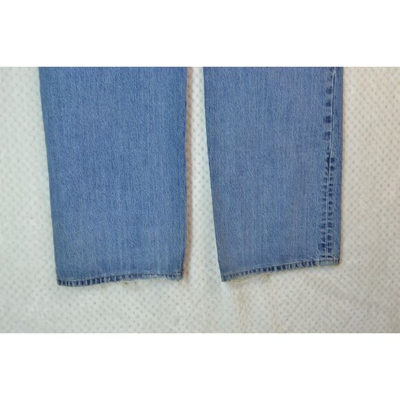 Lucky Brand Dungaree Men's 38 Medium Wash Straight Baggy Fit Button Fly Jeans - Picture 4 of 15